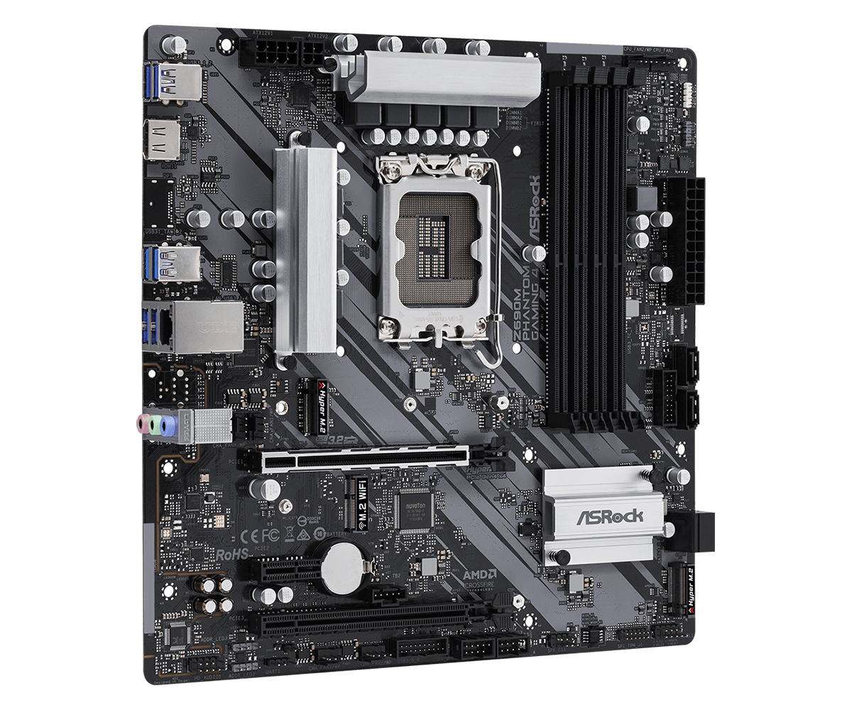 Placa base ASRock Z690M PHANTO - X870E Atx Motherboard reseña y precio